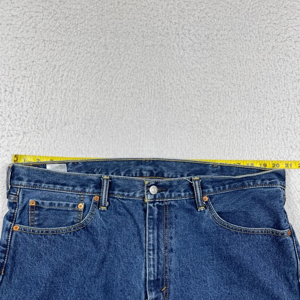 Levis 505 Jeans Mens 40x30 Blue Straight Leg Regular Fit Medium Wash Denim